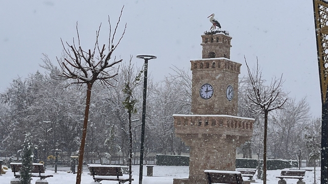 Batman'da kar sevinci: Sokaklar beyaza büründü