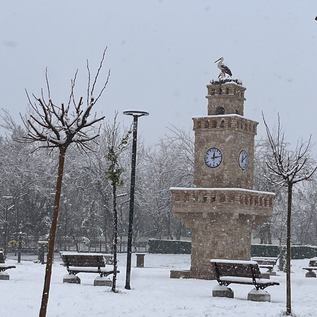 Batman'da kar sevinci: Sokaklar beyaza büründü