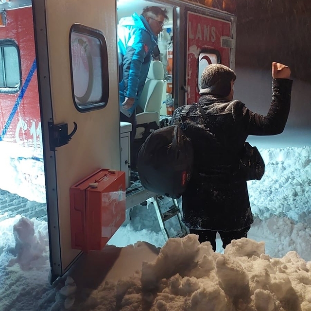 UMKE ekipleri köylerde mahsur kalan hastalar için seferber oldu