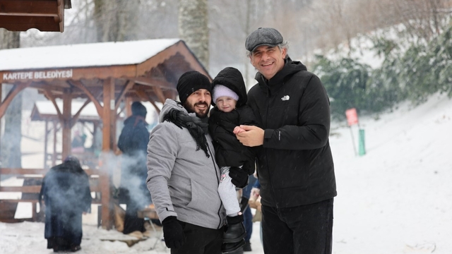 Kartepe'deki mesire alanı kışın da misafirlerini ağırlıyor