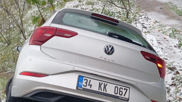 Alaplı'da otomobil yoldan çıktı