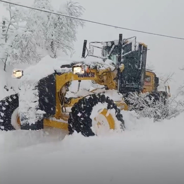 Devrek'te 45 köy yolu kar nedeniyle ulaşıma kapandı