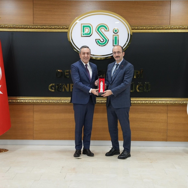 Başkan Dere, DSİ Genel Müdürü Balta'yla ilçedeki altyapı projelerini değerl...