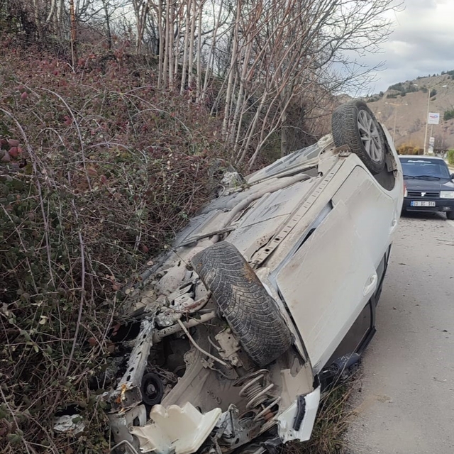 Otomobil takla attı: 1 yaralı