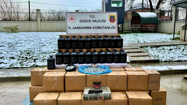 Jandarmadan yeni yıl öncesi kaçak alkol operasyonu