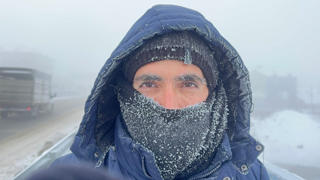 Ağrı'da Sibirya soğukları hayatı durma noktasına getirdi