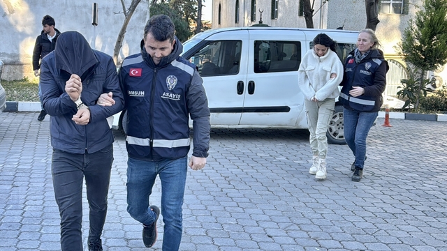 Samsun'da evden televizyon çalan 2 zanlı yakalandı