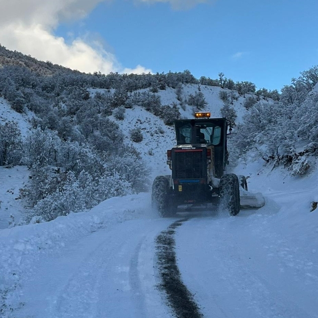 Bingöl'de kardan dolayı kapanan 75 köy yolunda çalışmalar sürüyor