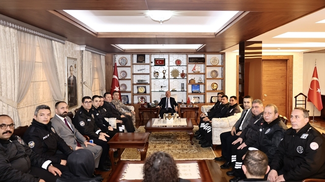 Çorum Valisi Çalgan, genel kolluk ve özel güvenlik görevlilerini kabul etti