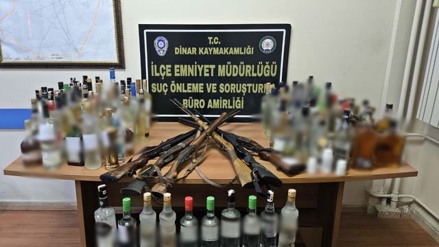 Afyonkarahisar'da kaçak alkol operasyonunda 1 şüpheli yakalandı