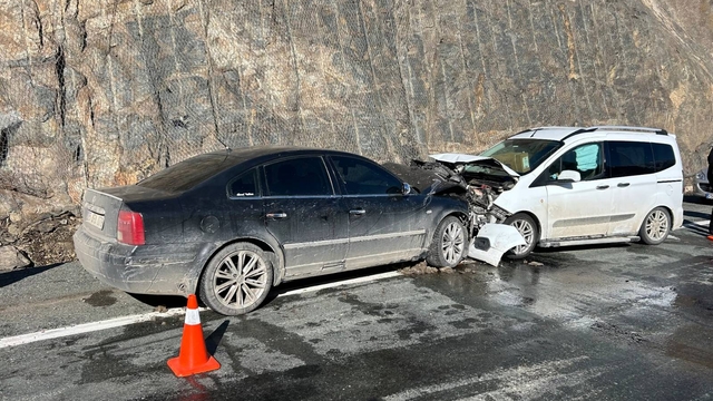 Artvin'de otomobil ile kamyonetin çarpıştığı kazada 4 kişi yaralandı