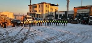 Diyarbakır Organize Sanayi Bölgesinde karla mücadele için tedbirler alındı
