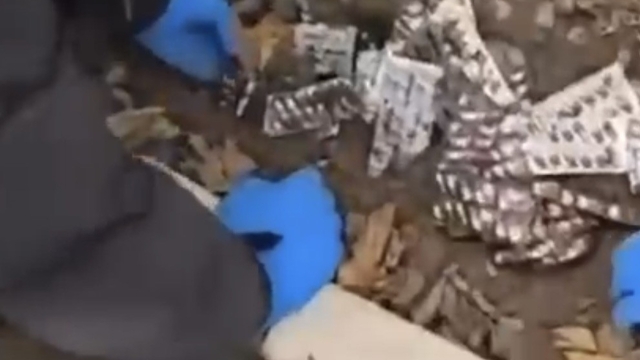 İzmir'de bahçeden 9 bin uyuşturucu hap çıktı