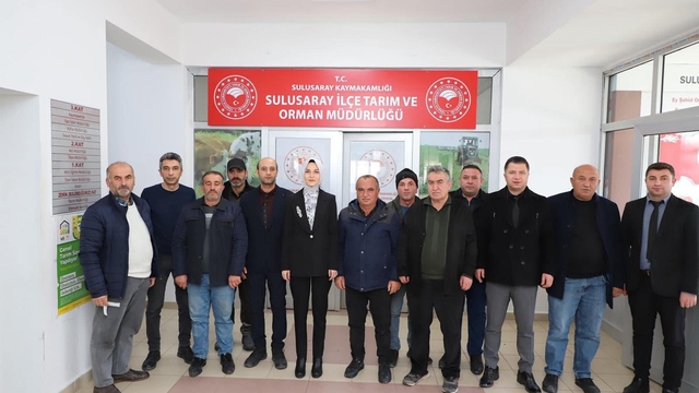 Sulusaray'da çiftçilere nohut tohumu dağıtıldı