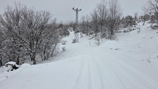 Elazığ kar başladı, 311  köy yolu ulaşıma kapandı