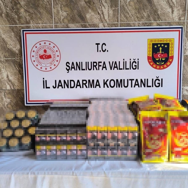 Haliliye ve Viranşehir'de kaçak alkol ve sigara ele geçirildi