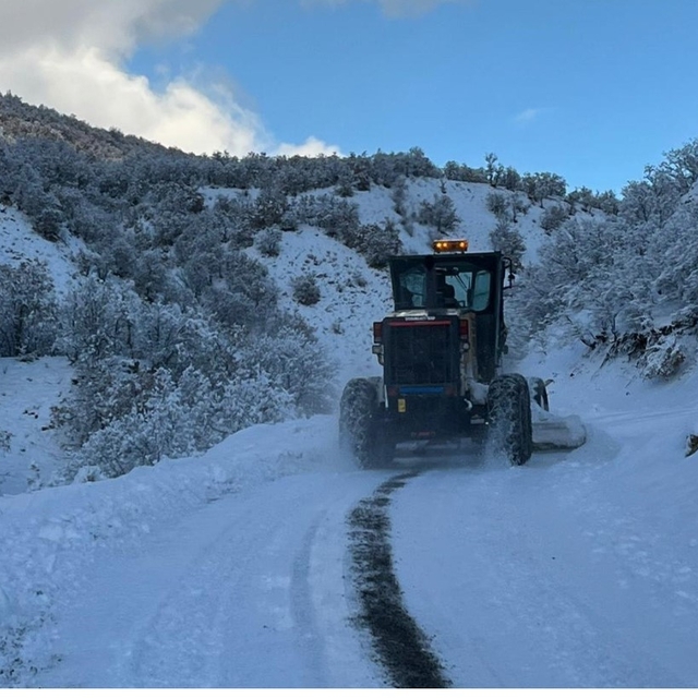 Bingöl'de yoğun kar yağışı: 100 köy yolu kapalı