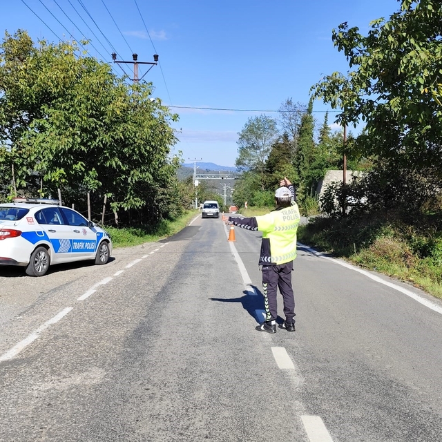 Ordu'da bir haftada 11 binden fazla araç ve sürücüsü denetlendi