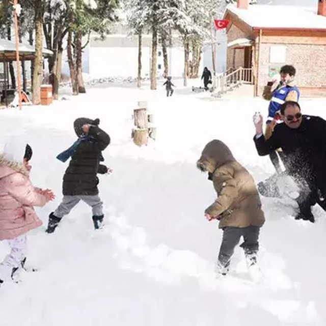 Samsun'da 4 ilçede eğitime kar engeli