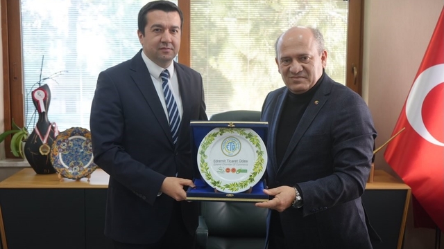 Havran Kaymakamı Evlice, Edremit Ticaret Odası'nı ziyaret etti