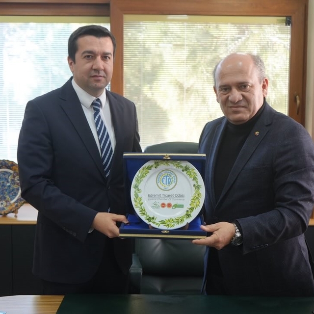Havran Kaymakamı Evlice, Edremit Ticaret Odası'nı ziyaret etti