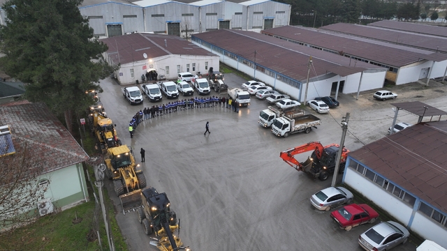 Erbaa Belediyesi beklenen kar öncesi hazırlıklarını tamamladı