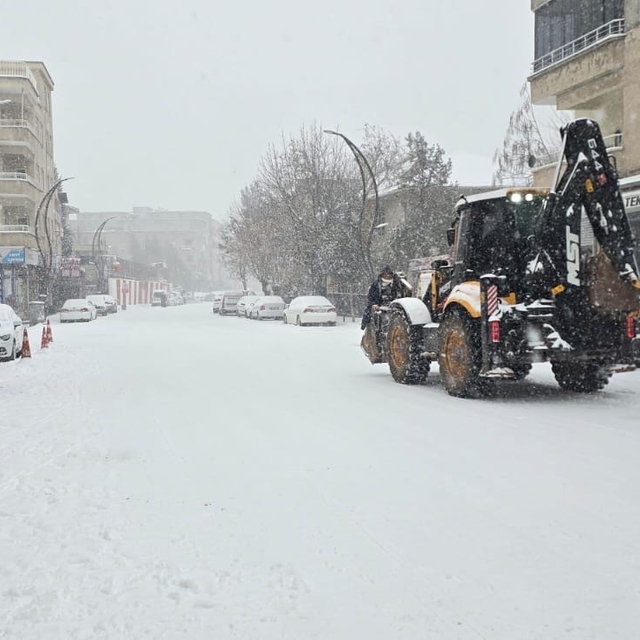 Çermik'te kar esareti