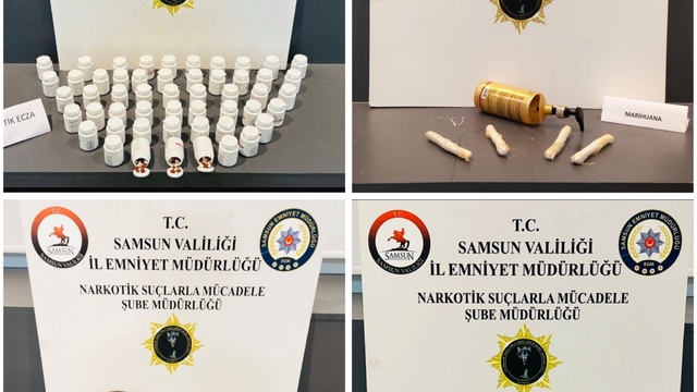 Samsun'da uyuşturucu operasyonlarında 5 zanlı yakalandı