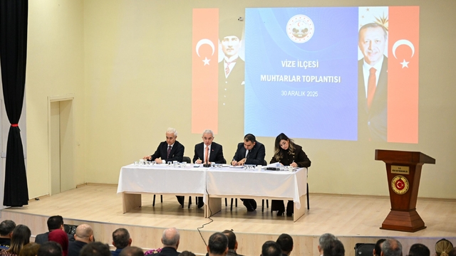 Kırklareli Valisi Turan, muhtarlarla bir araya geldi