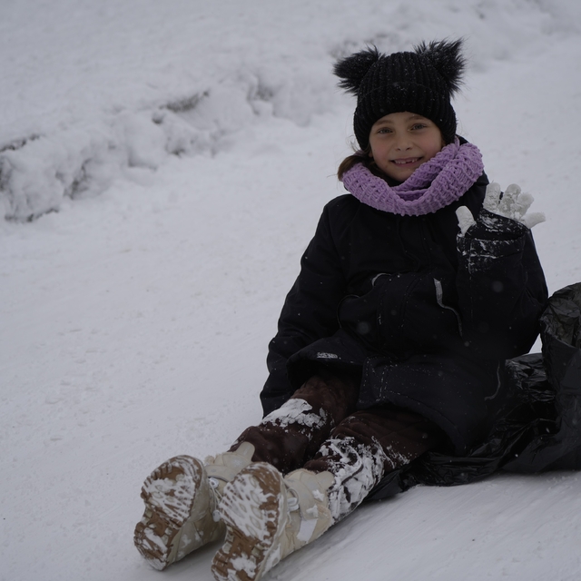 Gümüşhane'de kar tatili eğlenceye dönüştü