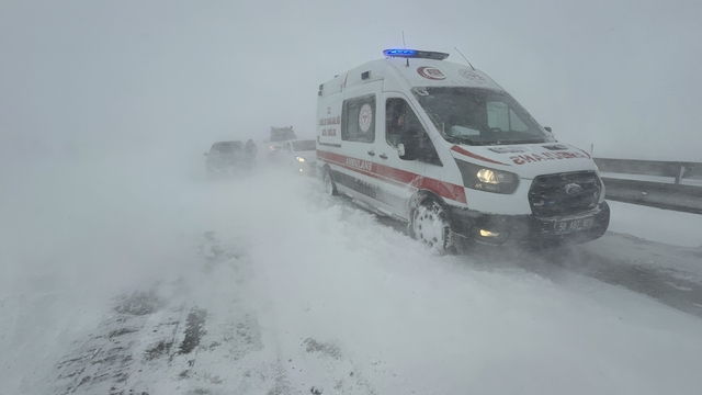 Sivas'ta kar yağışı (4)