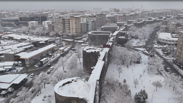 Diyarbakır'da kar yağışı (3)