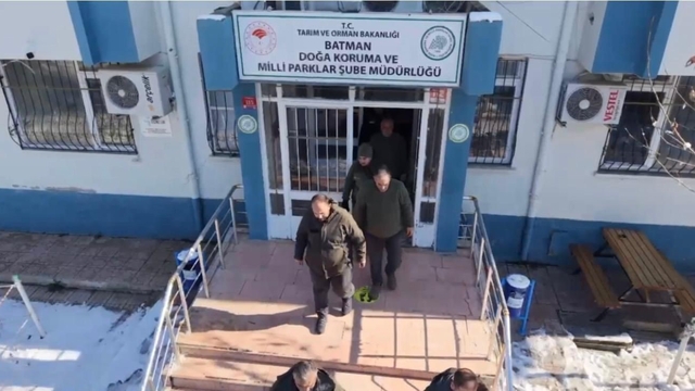 Batman'da yaban hayvanları için doğaya yem bırakıldı