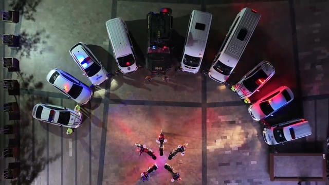 Aydın'da emniyetten ay yıldızlı görsel