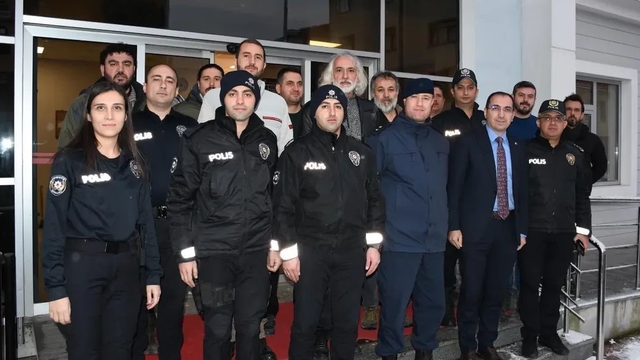 Kaymakam Özdemir'den emniyet ve jandarmaya güvenlik ziyareti