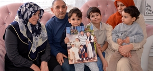 Erzurum'daki yangında 3 işitme engelli çocuk babasız kaldı