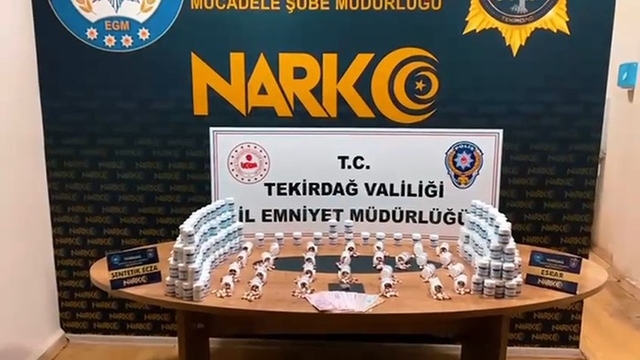 Tekirdağ'da zehir tacirlerine darbe