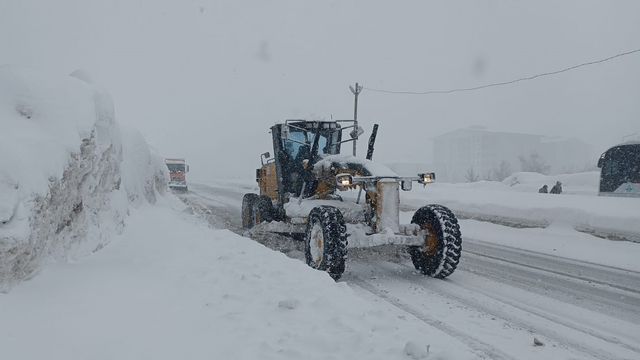 Bitlis'te kardan kapanan 197 yerleşim yerinin yolu açıldı