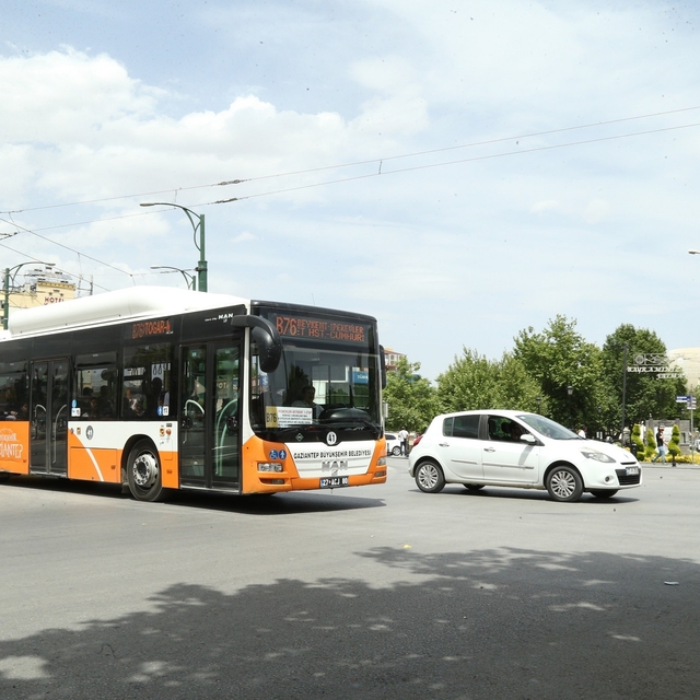 Gaziantep Büyükşehir'e bağlı toplu ulaşım araçları Cuma günü ücretsiz