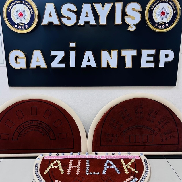 Gaziantep'te kumar operasyonu: 4 gözaltı