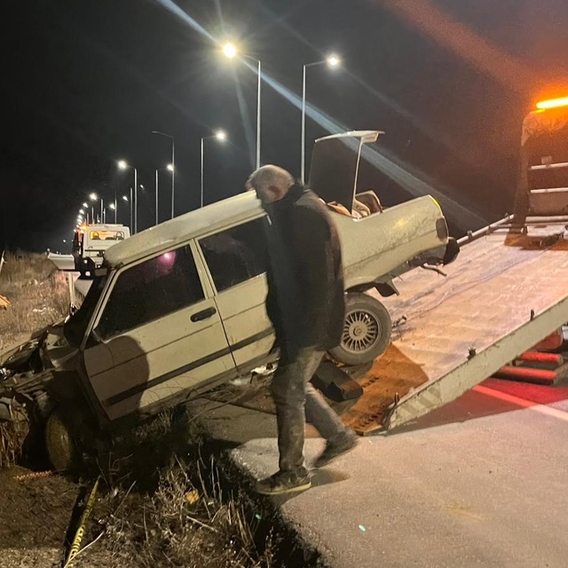 Yola fırlayan domuza çarpan otomobil sürücüsü hayatını kaybetti