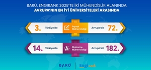 BARÜ, mühendislikte Avrupa'nın en iyi üniversiteleri arasında yer aldı