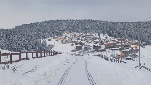 Giresun'un yaylalarında kar kalınlığı 1,5 metreyi buldu