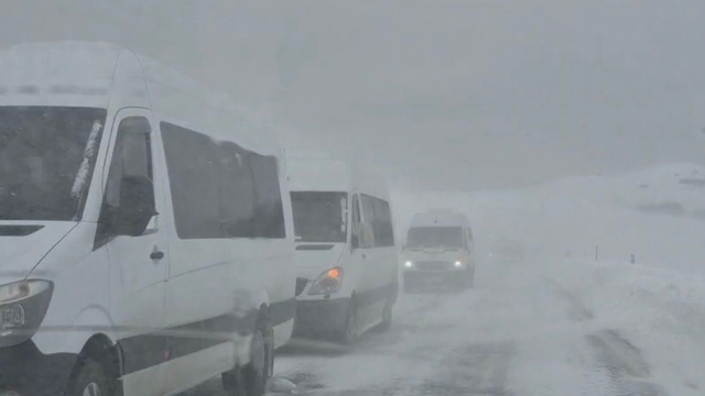 Ordu'nun yükseklerinde yoğun kar yağışı