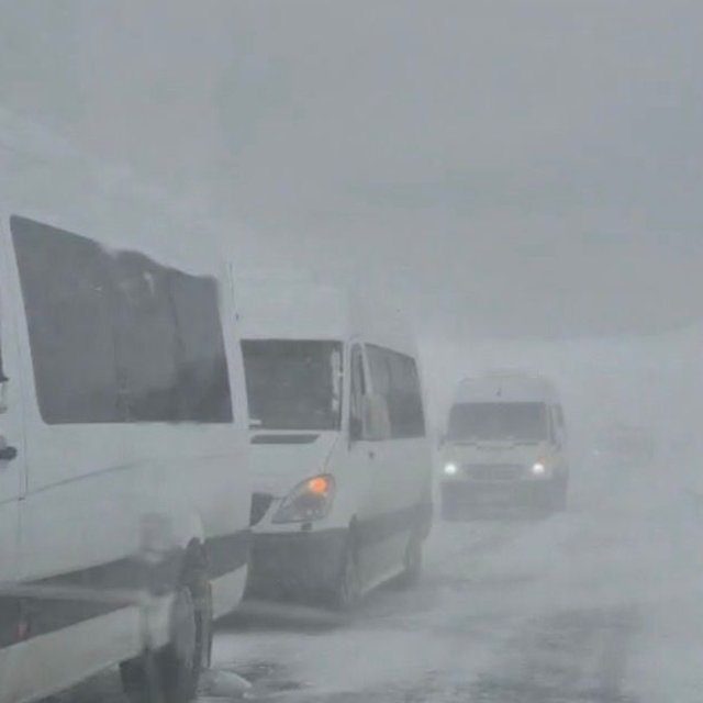 Ordu'nun yükseklerinde yoğun kar yağışı