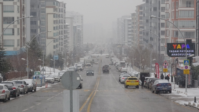 Malatya'da kar ve sis etkili oluyor