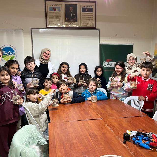 Öğrenciler ara tatilde SAMEK atölyelerinde buluştu