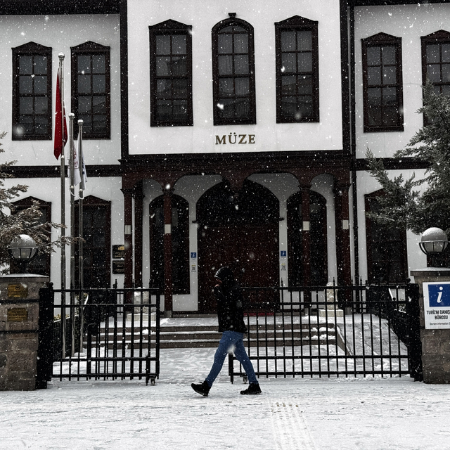 Çankırı'da kar yağışı etkili oluyor