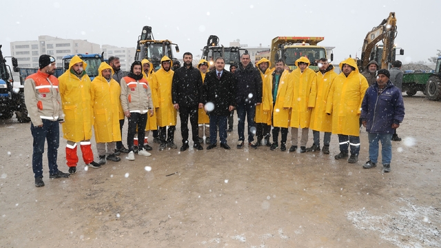 Haliliye Belediyesi kar yağışına hazır