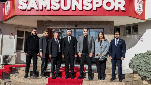 Samsun Yeşilay şubesi Samsunspora ziyaret gerçekleştirdi
